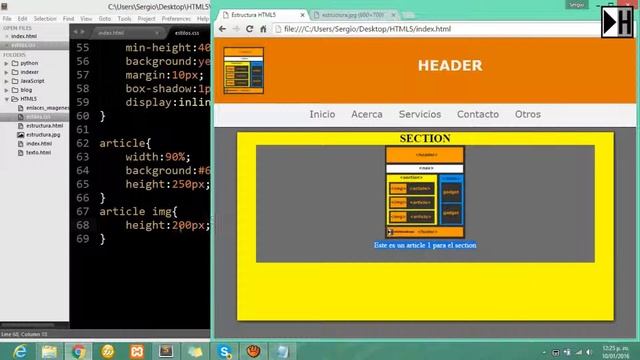 Article en HTML5 [Curso de HTML5] [11] смотреть онлайн