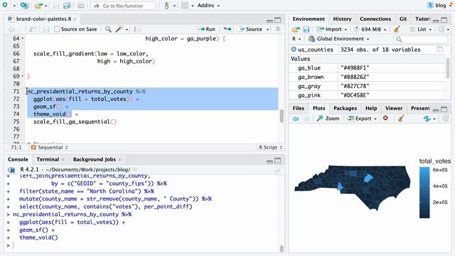 How to make your own color palettes in ggplot смотреть онлайн