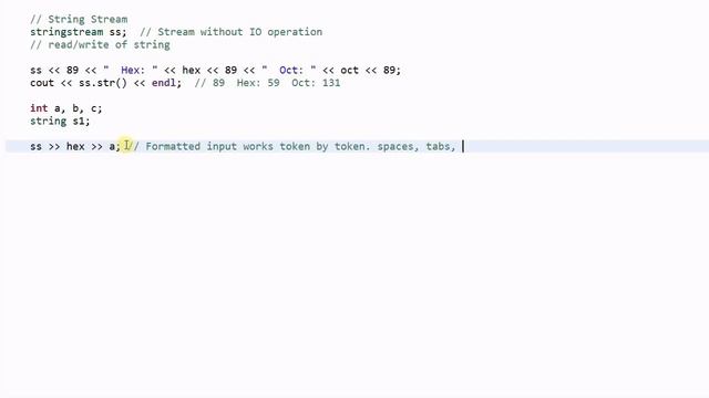 C++ Stream #6: String Stream смотреть онлайн