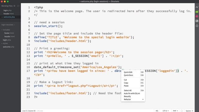 72 php - session part2 welcome page смотреть онлайн