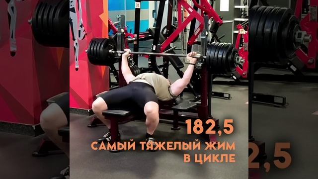 жим лежа 182.5 кг. на 2 смотреть онлайн