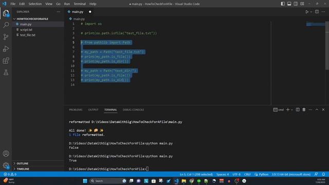 How Can You Check if a File Exists in Python? | Python смотреть онлайн