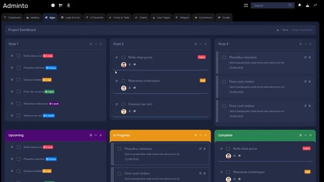 Adminto Bootstrap 4 Admin Template with Bootstrap UI Kit смотреть онлайн