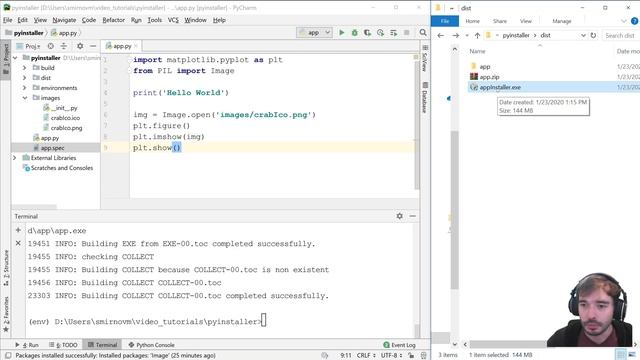 Python Freezing and Packaging with PyInstaller - Tutorial смотреть онлайн