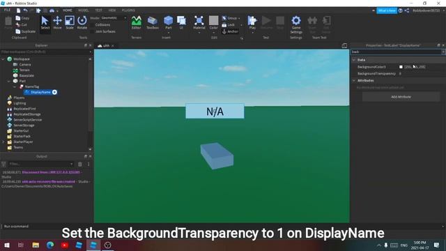 How to make a Display Name Name Tag in Roblox Studio! смотреть онлайн