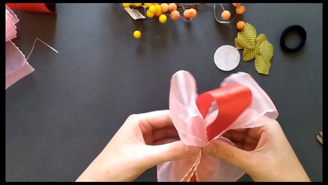 ОСЕННИЙ БАНТИК СВОИМИ РУКАМИ - DIY BIG BOW смотреть онлайн