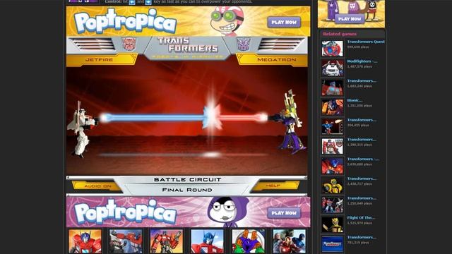 Transformers Battle Circuit Jetfire/Starscream gameplay смотреть онлайн