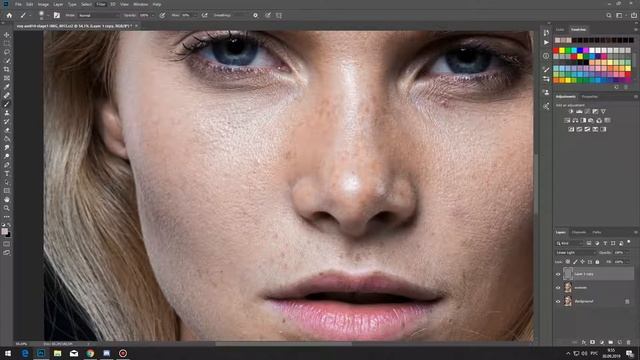 Частотное разложение|Photoshop|