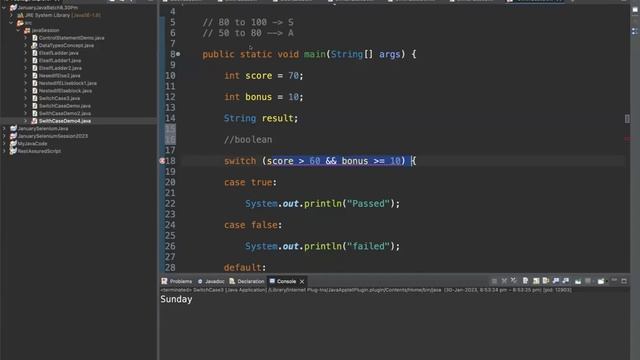 6. Java - Control Statements - Switch case & Looping - While, Do While & For Loop смотреть онлайн