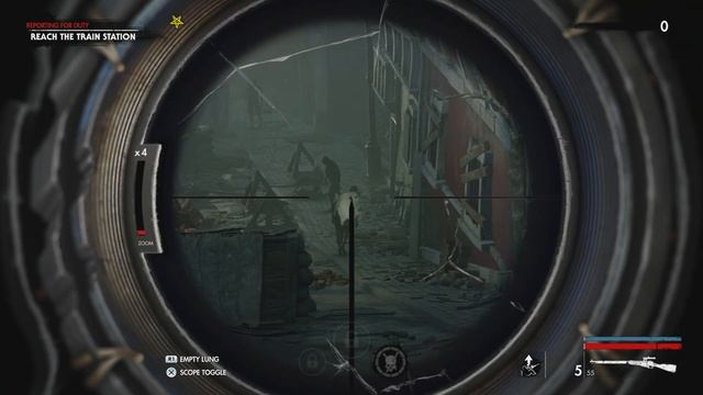 Zombie Army 4 - 1. Reporting In 1/3: Shooting Tutorial: Empty Lung X-Ray Zombie Headshots (2020) смотреть онлайн