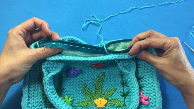 Детские сумки вязанные спицами. Обзор смотреть онлайн