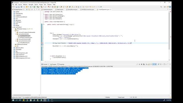 Day 5 MYSQL INSERT, SELECT, READ, Update operations in Core Java смотреть онлайн