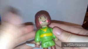 Фриск и Чара из пластилина