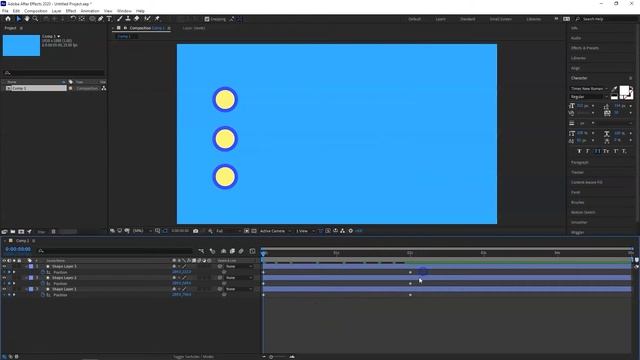 Easy Ease Out, Easy Ease In and Easy Ease in Adobe After Effects смотреть онлайн
