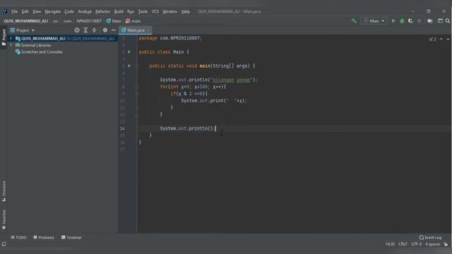 Menampilkan Bilangan Ganjil Genap Menggunakan Progam Java смотреть онлайн