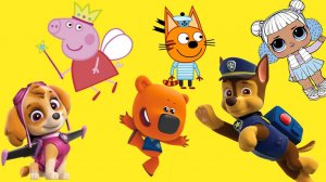 Пластилин с Щенячим Патрулем, игрушки из Свинка Пеппа и ЛОЛ, сюрпризы Ми-ми-Мишки