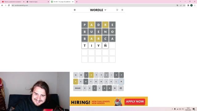 ПРОШЕЛ ИГРУ ВОРДЛИ НА ИСПАНСКОМ ЯЗЫКЕ АБСОЛЮТНО НЕ ЗНАЯ ИСПАНСКИЙ ЯЗЫК смотреть онлайн