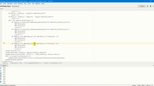 03 - How to make brick breaker game in python using pygame module смотреть онлайн