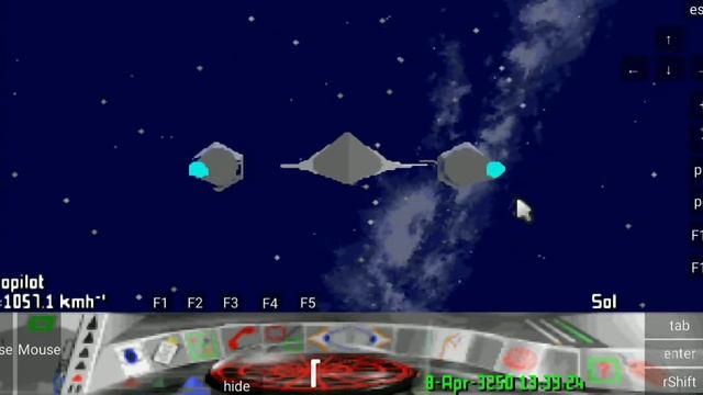 Frontier First Encounter android gameplay-magic dosbox emulator смотреть онлайн