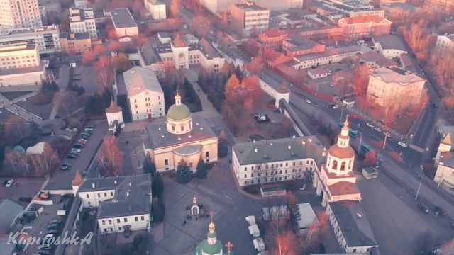 Даниловский монастырь с высоты птичьего полета смотреть онлайн