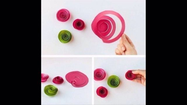 Очень простая техника создания цветов из бумаги смотреть онлайн