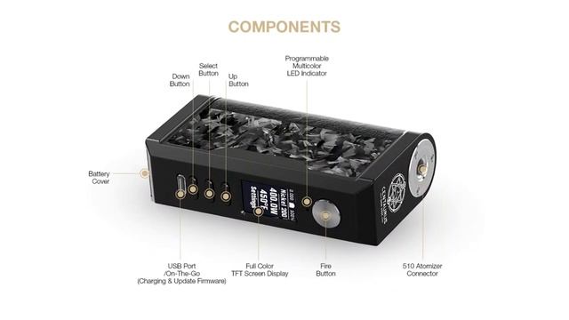 Lost Vape Centaurus DNA 250C Box Mod Akkuträger 200W | de.vapormo.com смотреть онлайн