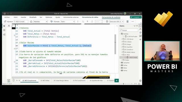 22. IBCS SVG barra de cumplimientos para Power BI смотреть онлайн