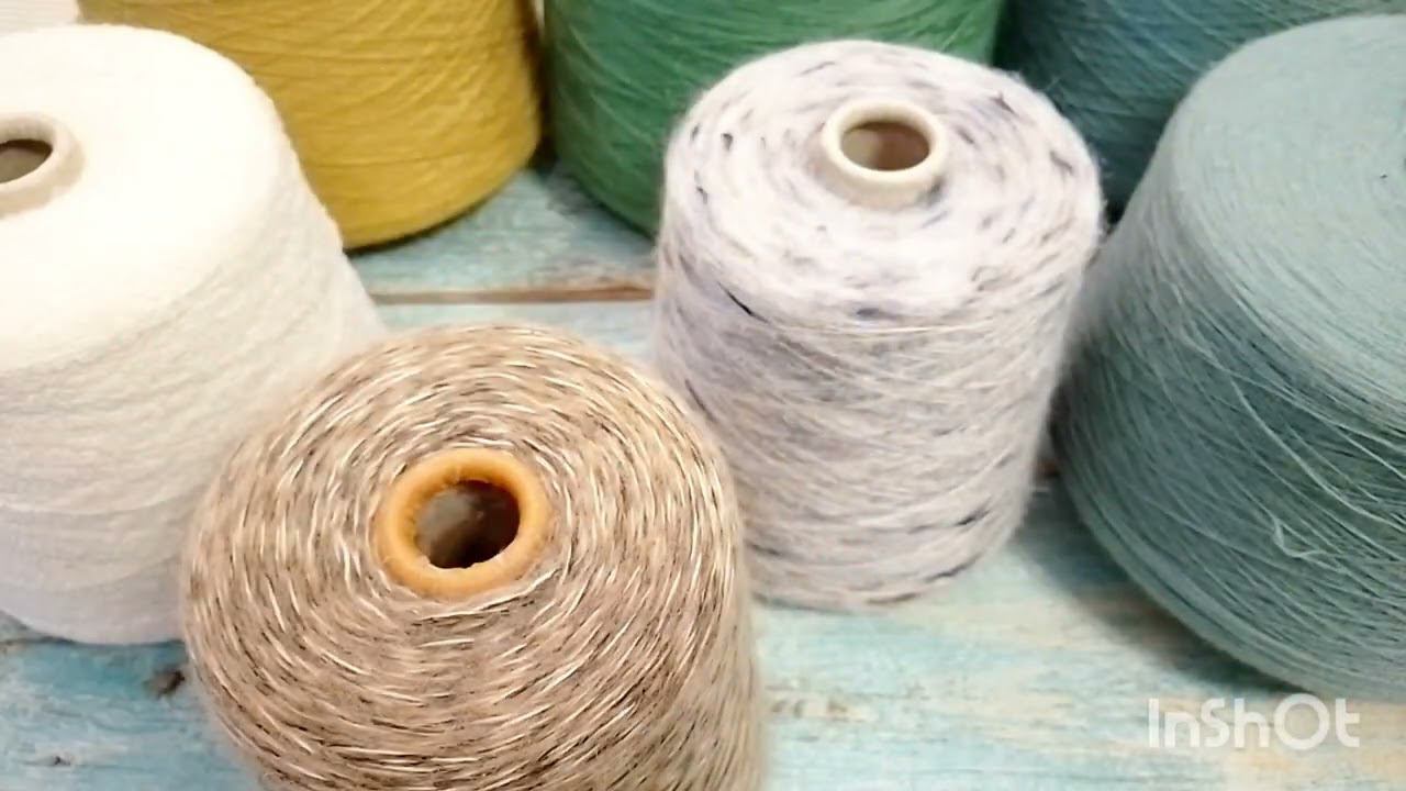 Почти 10 кг новой пряжи. Образцы / впечатления. Вяжу кардиган из хлопка Drops. смотреть онлайн