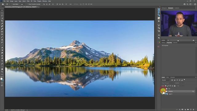 WOW! Reflection + Sky replacement in PHOTOSHOP! смотреть онлайн