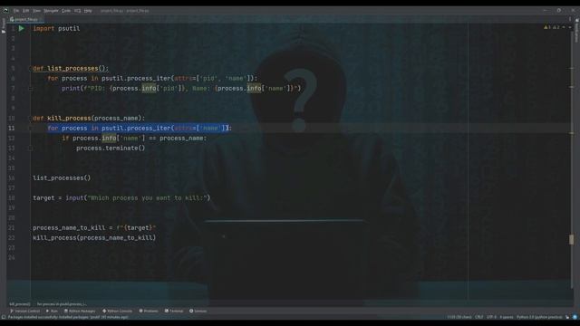create process killer using python смотреть онлайн