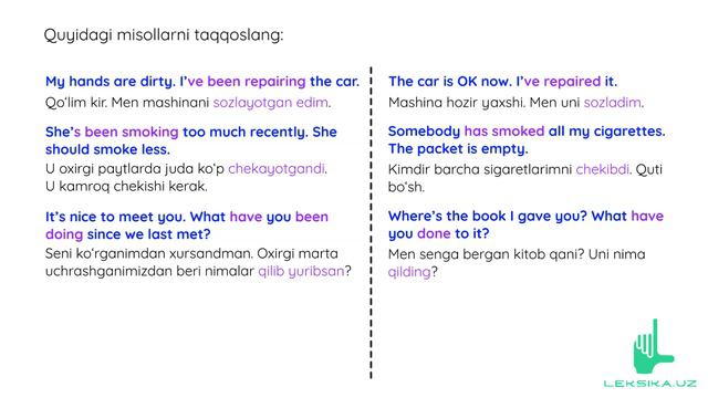 Unit 10: Present perfect continuous va simple (I have been doing va I have done) смотреть онлайн