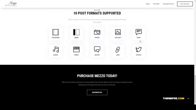 Mezzo A Personal WordPress Blog Theme blogging blog Momoki смотреть онлайн