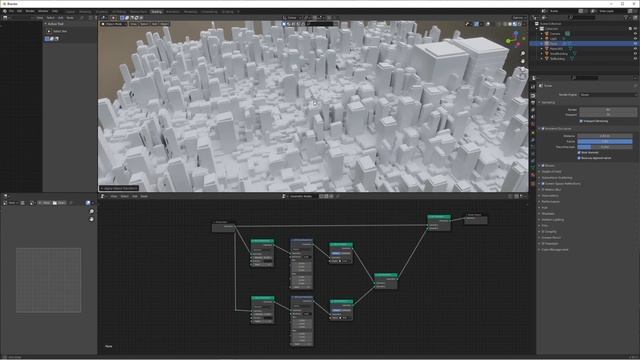 Easy Procedural Sci-Fi City Tutorial - Blender 2.9 EEVEE Geometry Nodes смотреть онлайн