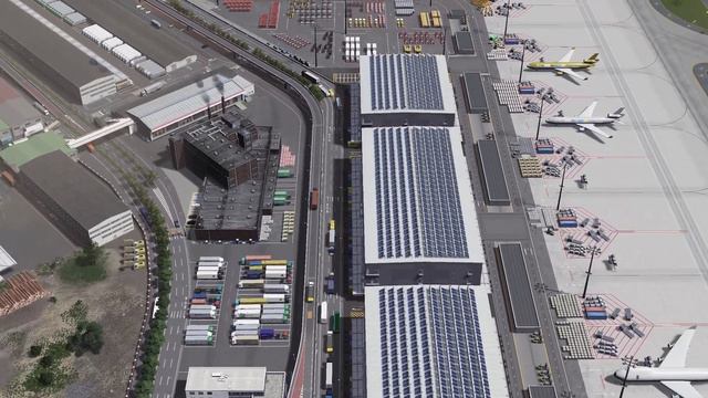 Cities Skylines : Airport Cargo Terminal (Airport Pt3) (Mingda ep5) смотреть онлайн