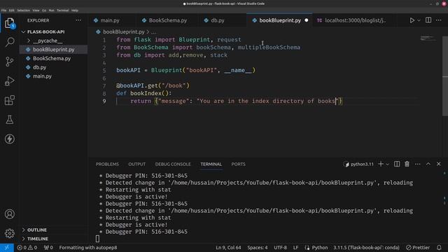 Integrate Marshmallow and Blueprints in your Flask app смотреть онлайн