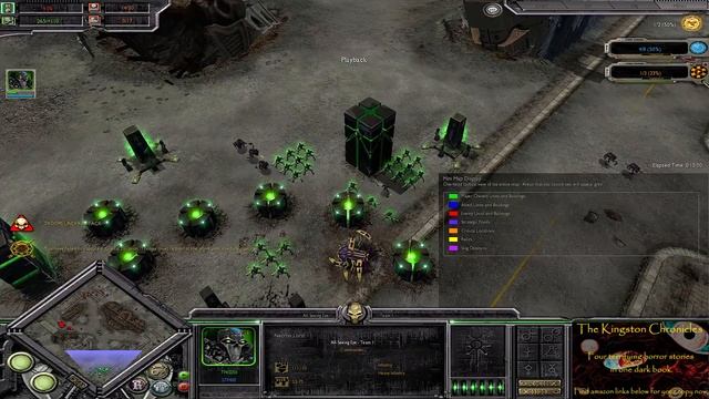 Dawn of War Soulstorm 1 v 1 Space Marines (Bhaltair Roshaun) vs Necrons (All-Seeing Eye) смотреть онлайн