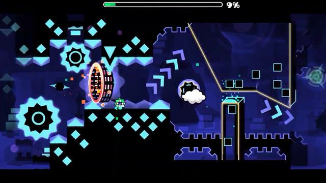 Geometry Dash, Carnage Mode 39% (extreme Demon) (прогресс был снят 2 недели назад) Progress#1