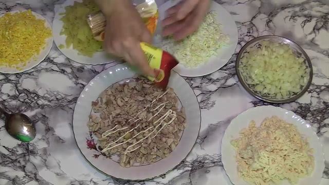 Салат невеста с курицей и плавленным сыром. Нежный и вкусный салат смотреть онлайн