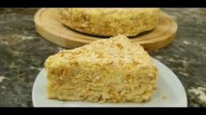 Наполеон без выпечки из печенья ушки. Ленивый Торт Наполеон.