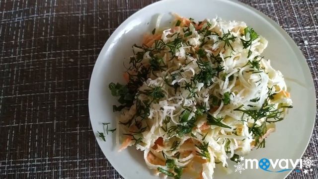 Салат из зелёной редьки по домашнему с сыром!! смотреть онлайн