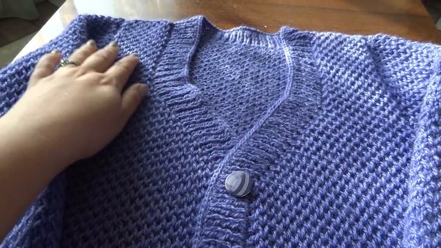 Сиреневый кардиган