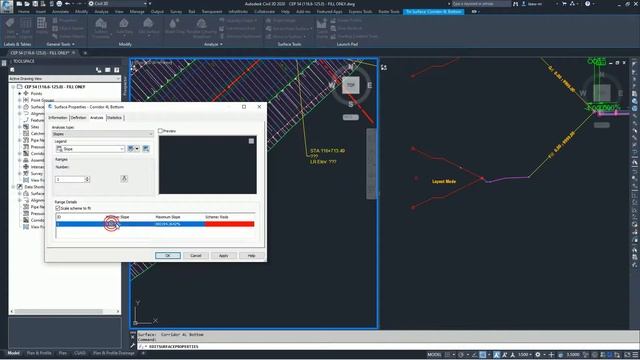 AutoCAD Civil 3D Tutorial - Calculate 2D Slope area of Daylight (Without Berms) for Corridor Surfac смотреть онлайн