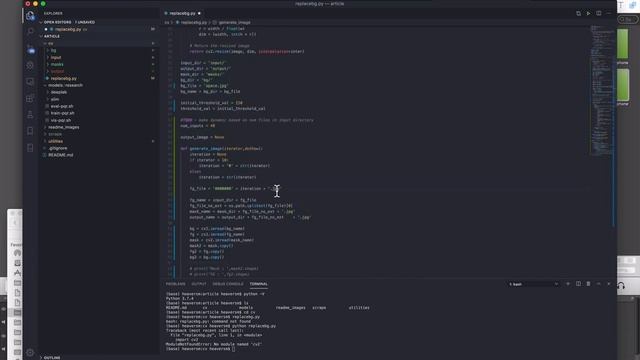 Automated Photo Background replacement and mask refinement using openCV смотреть онлайн