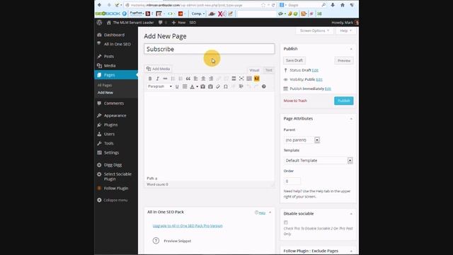 Installing the Follow Plugin and SMTP mail in WordPress смотреть онлайн