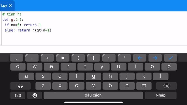 Let's Code Python #12: Dùng đệ quy tính n! trong python смотреть онлайн