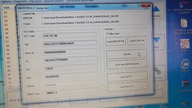 Vvdi2 fail immo 5 data. decrypt. only immo 4 ok смотреть онлайн