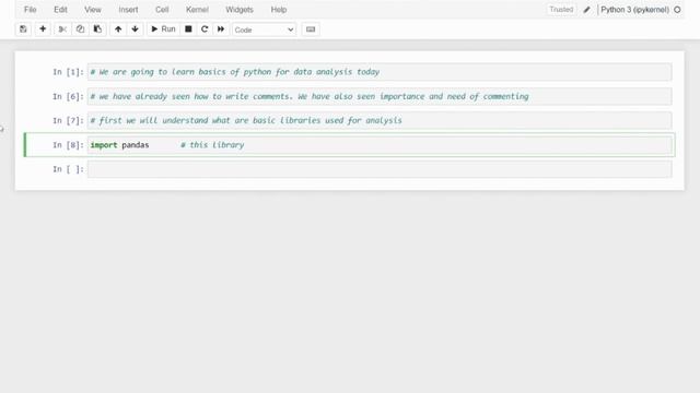 python basics importing basic libraries and importing csv file смотреть онлайн
