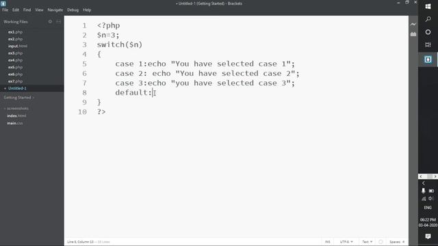 PHP TUTORIAL | Switch case | By Siddhan Khata смотреть онлайн
