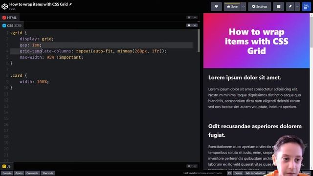How to wrap elements using CSS Grid смотреть онлайн