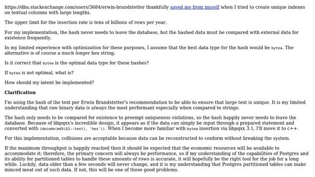 Databases: Optimal hash technique to index large text смотреть онлайн